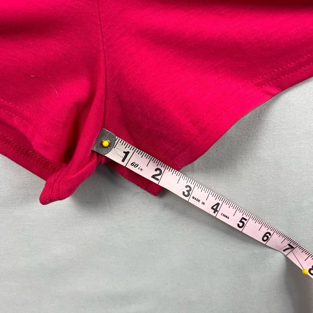 Davi & Dani Romper Womens Small Fuchsia Strapless Ruffle Elastic Waist Pink NEW - Picture 11 of 15